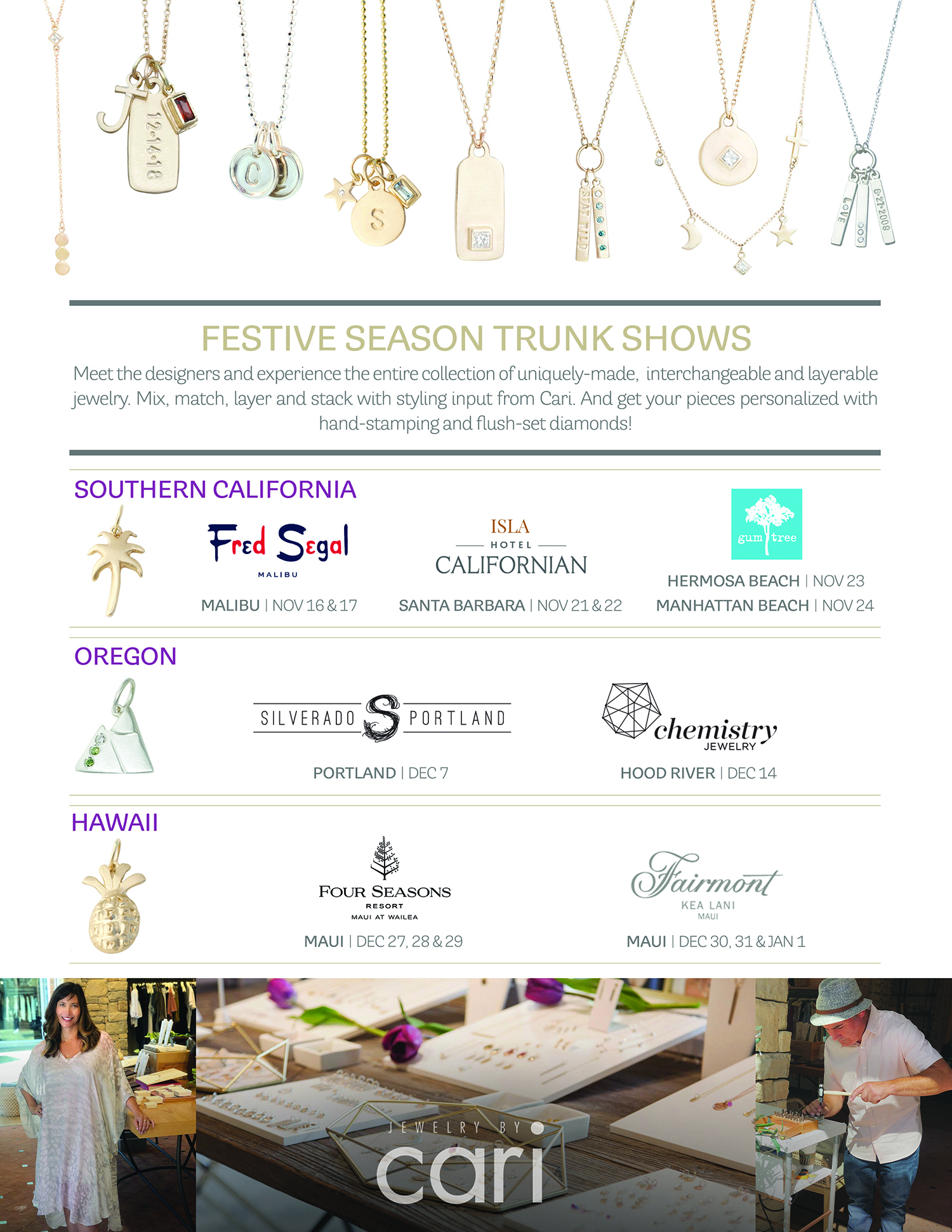 Festive Season Trunk Show Lineup